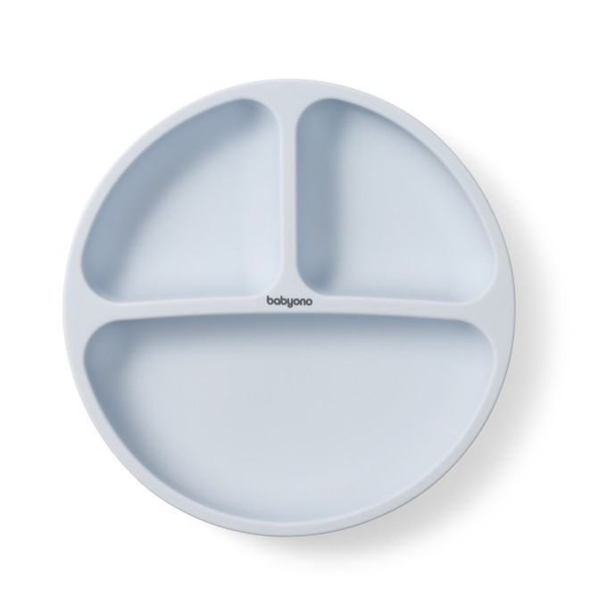 Poza cu Farfurie din silicon cu ventuza pentru copii Babyono albastra 1482/01