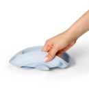 Poza cu Farfurie din silicon cu ventuza pentru copii Babyono albastra 1482/01
