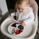 Poza cu Farfurie din silicon cu ventuza pentru copii Babyono albastra 1482/01