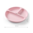 Poza cu Farfurie din silicon cu ventuza pentru copii Babyono roz 1482/02