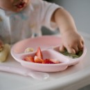 Poza cu Farfurie din silicon cu ventuza pentru copii Babyono roz 1482/02