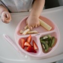 Poza cu Farfurie din silicon cu ventuza pentru copii Babyono roz 1482/02