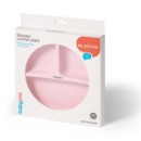 Poza cu Farfurie din silicon cu ventuza pentru copii Babyono roz 1482/02
