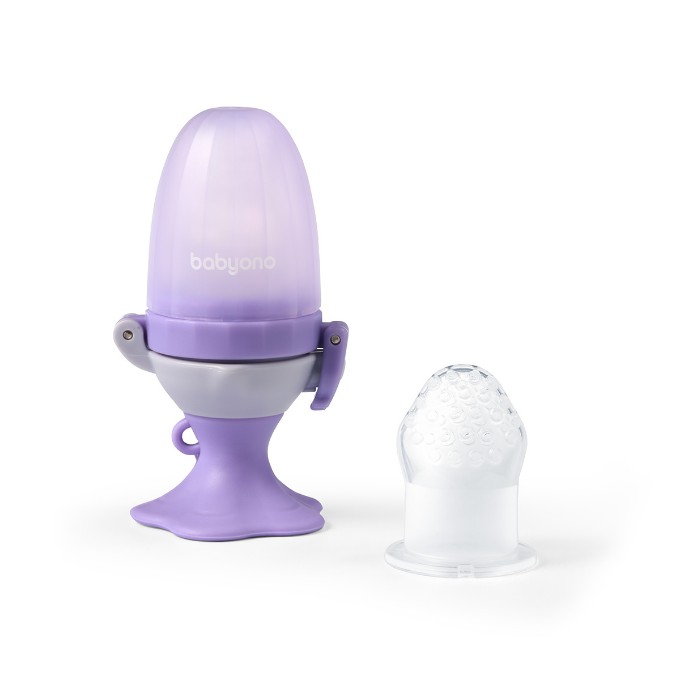 Poza cu Dispozitiv hranire copii cu rasucire Babyono floare mov 1542