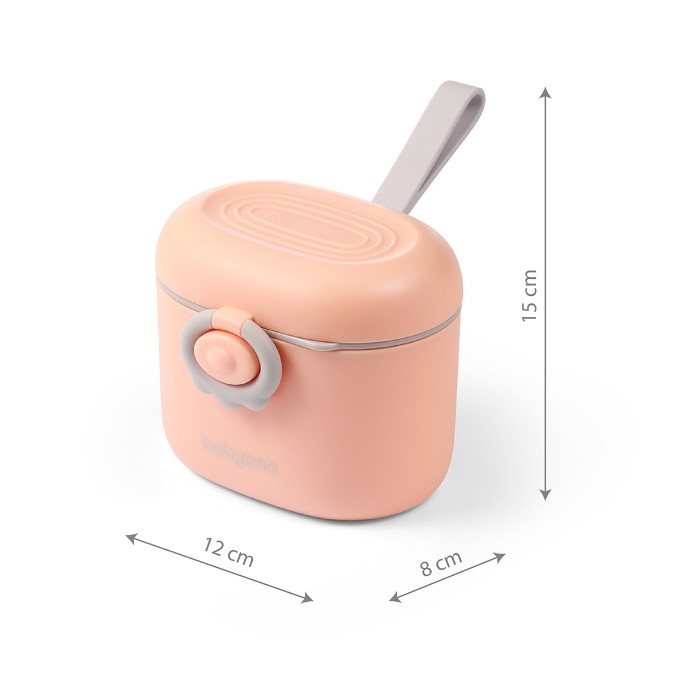 Poza cu Dozator portabil pentru lapte praf si hrana Babyono roz 1544