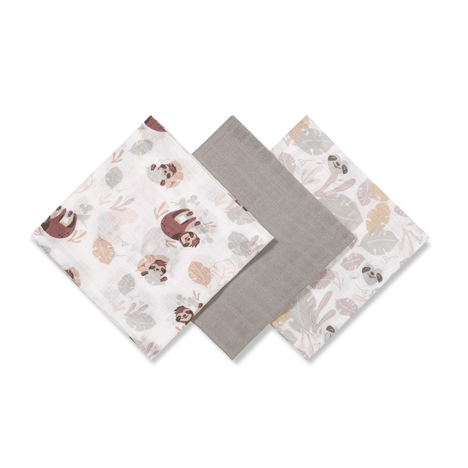 Poza cu Scutece muselina super soft, set 3 bucati, 100% bumbac, 70x70 cm, Babyono, 348/10