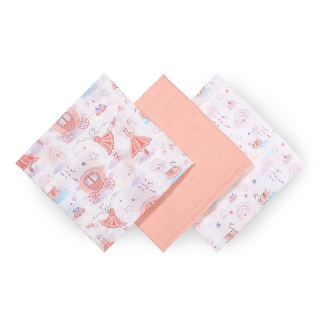 Poza cu Scutece muselina super soft, set 3 bucati, 100% bumbac, 70x70 cm, Babyono, 348/11