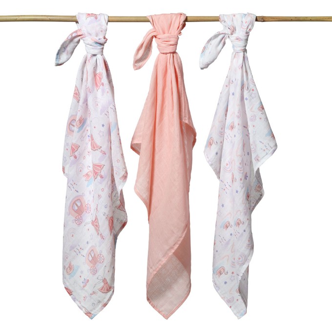 Poza cu Scutece muselina super soft, set 3 bucati, 100% bumbac, 70x70 cm, Babyono, 348/11
