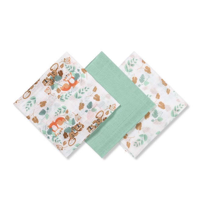 Poza cu Scutece muselina super soft, set 3 bucati, 100% bumbac, 70x70 cm, Babyono, 348/12