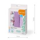 Poza cu Scutece muselina natural, set 3 bucati, 70%bambus si 30%bumbac, 70x70 cm, Babyono, 397/11