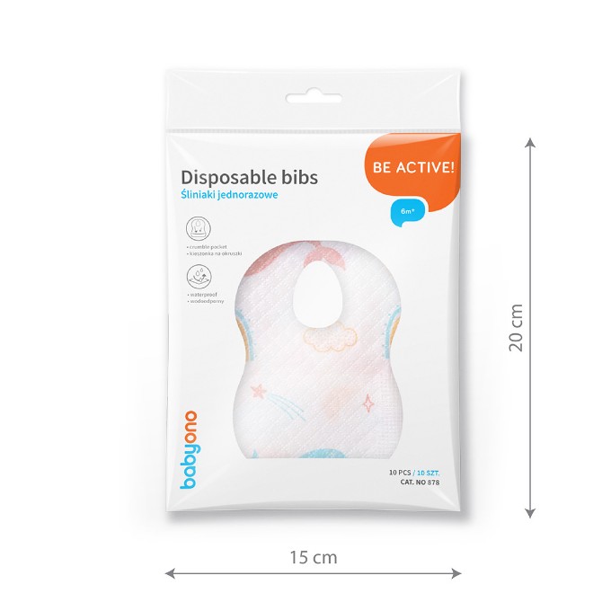 Poza cu Barbite de unica folosinta 10 buc/set Babyono 878