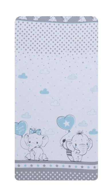 Poza cu Baldachin din Voal 400*160cm Love Elephants Blue BL-001-101