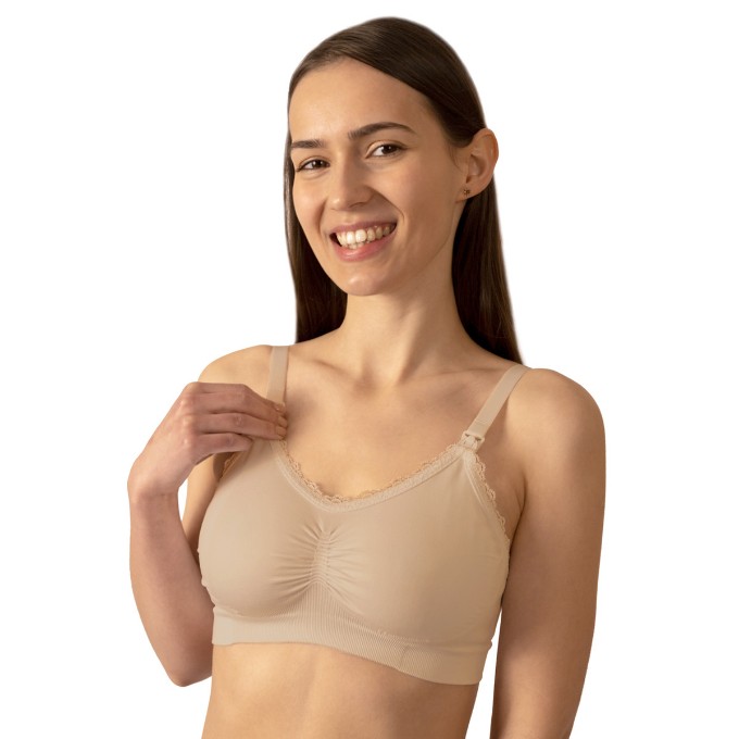 Poza cu Sutien pentru alaptat C75-80 bej Babyono 585/14