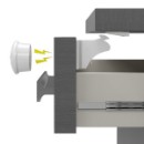 Poza cu Dispozitive de siguranță pentru bebeluși. Încuietoare magnetică pentru mobilă, 4 buc. Babyono 1577