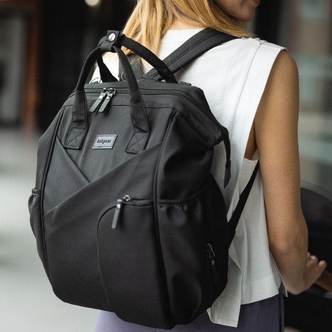 Poza cu Rucsac de mamă MODERN STILE negru 1649/01