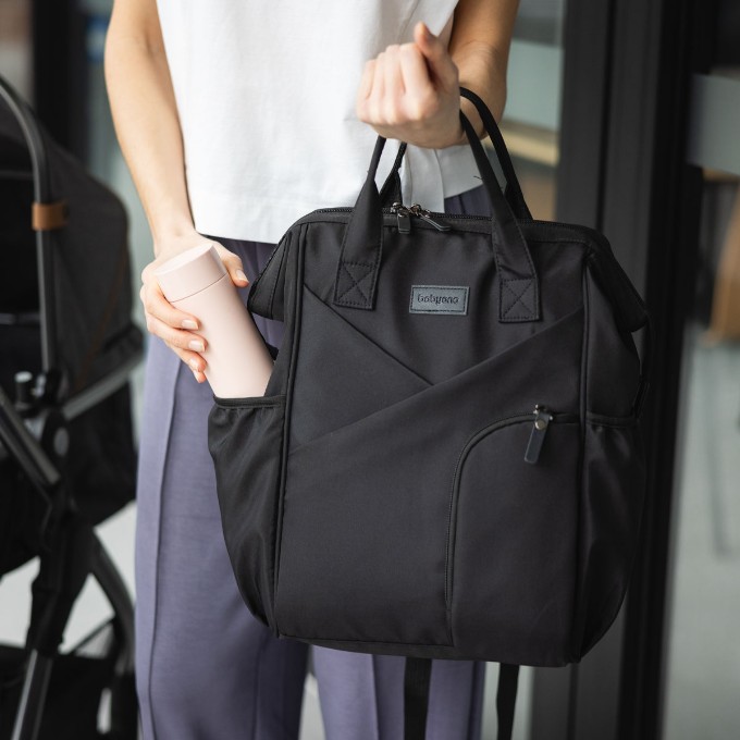 Poza cu Rucsac de mamă MODERN STILE negru 1649/01