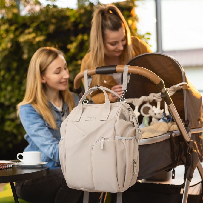 Poza cu Rucsac de mamă MODERN STILE bej 1649/02