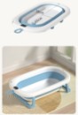 Poza cu Cadita pliabila pentru bebelusi Beberoyal, cu termometru digital si dop de scurgere, Blue, 76cm CD-000-001