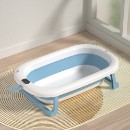 Poza cu Cadita pliabila pentru bebelusi Beberoyal, cu termometru digital si dop de scurgere, Blue, 76cm CD-000-001
