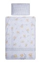 Poza cu Set lenjerie bumbac 7 piese pentru saltea de 120 x 60 cm, Bear Dreams Alb, Beberoyal, LJ-007-107