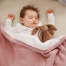 Poza cu Paturica bumbac roz cu polar, Babyono, 1659/01