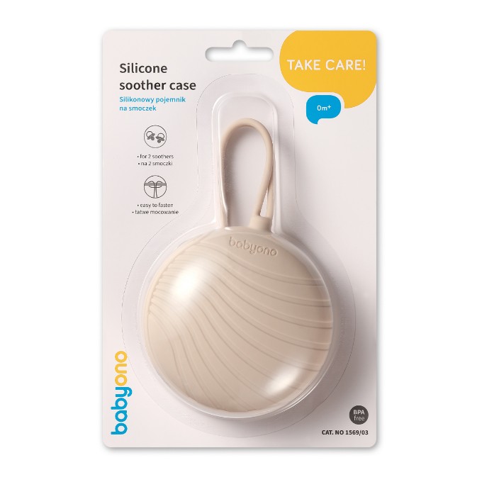 Poza cu Suport protectie suzeta silicon, albastru, Babyono, 1569/01