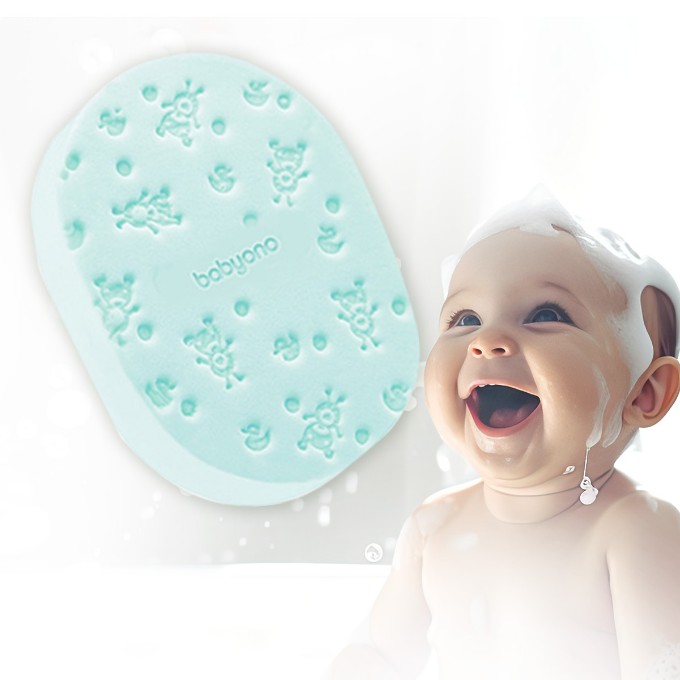 Poza cu Burete pentru baie copii verde Babyono 1640/03