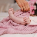 Poza cu Paturica tricotata bumbac roz, Babyono, 1647/01