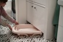 Poza cu Cadita pliabila cu dop de scurgere si termometru Rosewater Tega Baby FB-004-130