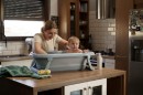 Poza cu Cadita pliabila cu dop de scurgere si termometru Dove Grey Tega Baby FB-004-106
