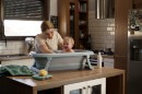 Poza cu Cadita pliabila cu dop de scurgere si termometru Dove Grey Tega Baby FB-004-106