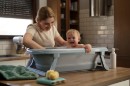 Poza cu Cadita pliabila cu dop de scurgere si termometru Dove Grey Tega Baby FB-004-106