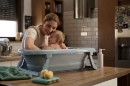 Poza cu Cadita pliabila cu dop de scurgere si termometru Dove Grey Tega Baby FB-004-106