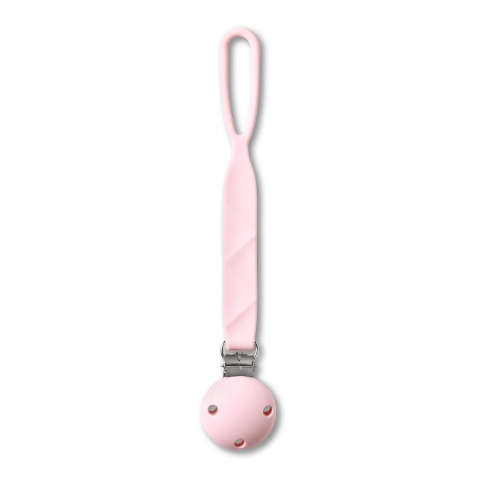 Poza cu Lant suzeta roz din silicon Babyono 1469/01