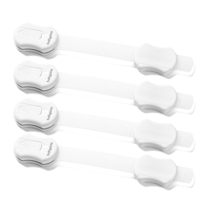 Poza cu Set 4 protectii universale pentru mobila, frigider, albe, Babyono, 1644