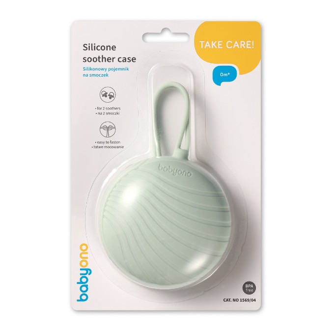 Poza cu Husa protectie suzeta silicon, verde, Babyono, 1569/04