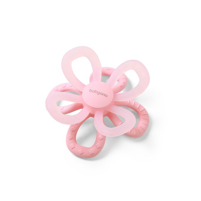 Poza cu Inel gingival floare roz Babyono 1596/01