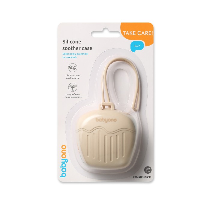 Poza cu Suport protectie suzeta silicon, albastru, Babyono, 1569/01