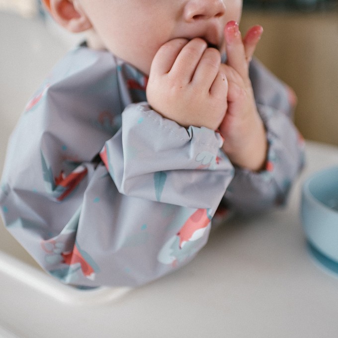 Poza cu Barbita cu maneca lunga cu model floral Babyono 1477/01