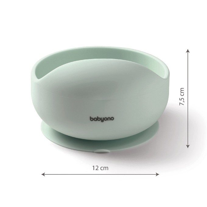 Poza cu Bol din silicon cu ventuza pentru copii Babyono roz 1481/02