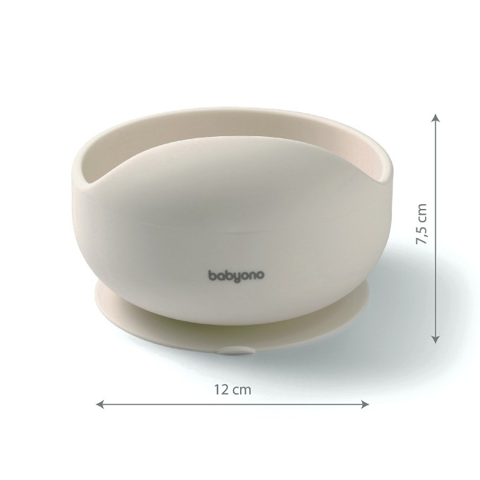 Poza cu Bol din silicon cu ventuza pentru copii Babyono roz 1481/02