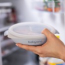 Poza cu Farfurie silicon cu ventuza si capac albastru 1661/01