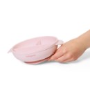 Poza cu Farfurie silicon cu ventuza si capac roz 1661/02