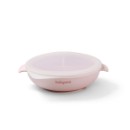 Poza cu Farfurie silicon cu ventuza si capac roz 1661/02
