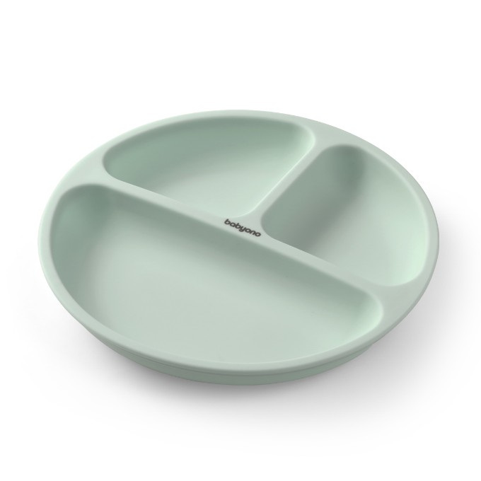 Poza cu Farfurie din silicon cu ventuza pentru copii Babyono roz1482/02
