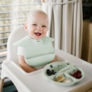 Poza cu Farfurie din silicon cu ventuza pentru copii Babyono roz1482/02