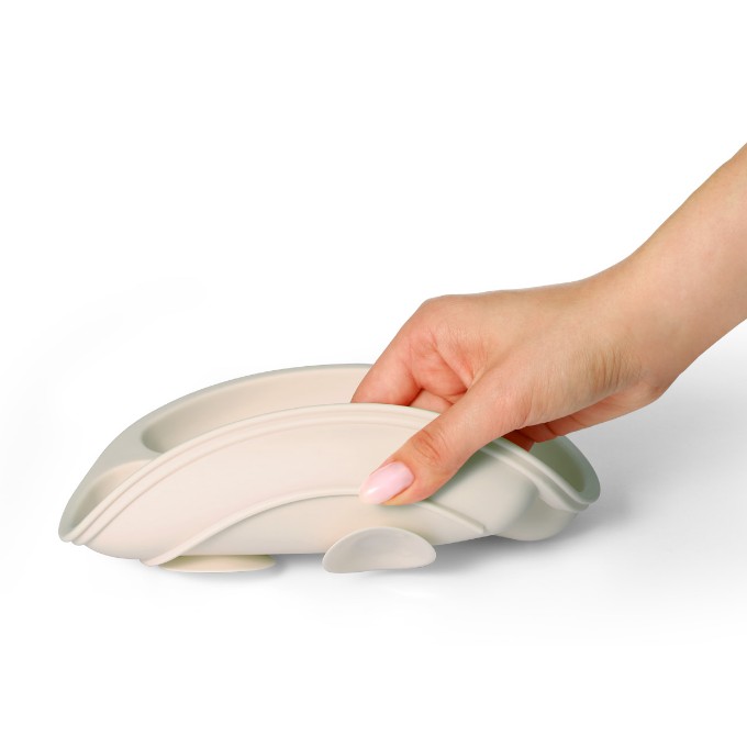 Poza cu Farfurie din silicon cu ventuza pentru copii Babyono roz1482/02
