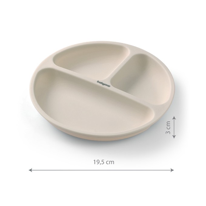 Poza cu Farfurie din silicon cu ventuza pentru copii Babyono roz1482/02