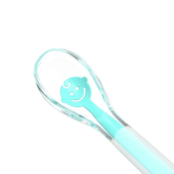Poza cu Lingurita moale silicon Baby Smile turcoaz Babyono, 1460/01