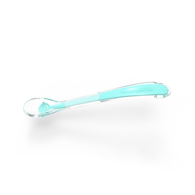 Poza cu Lingurita moale silicon Baby Smile turcoaz Babyono, 1460/01